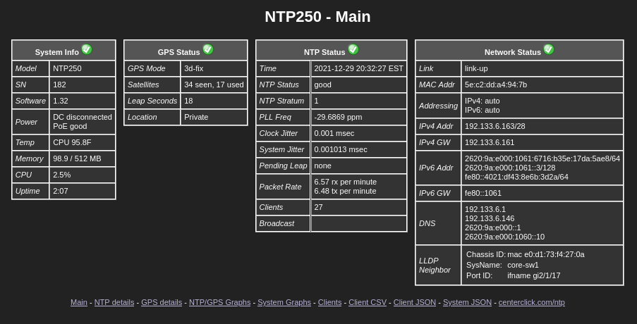 NTP250 Web
